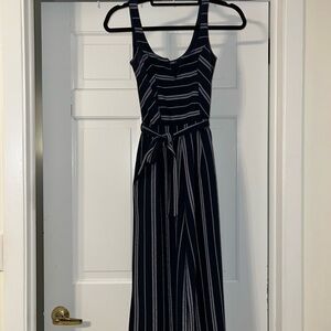 Chic Navy Striped Jumpsuit